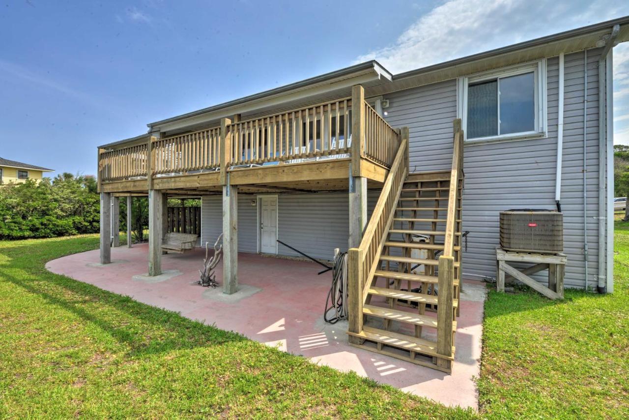 Waterfront Harkers Island Home Sunset View And Dock Exterior photo